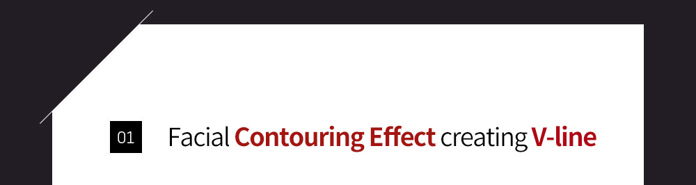 01 Facial Contouring Effect creating V-linev