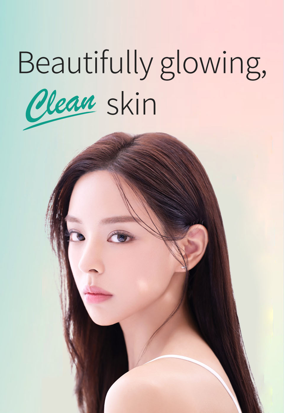 Beautifully glowing clean skin